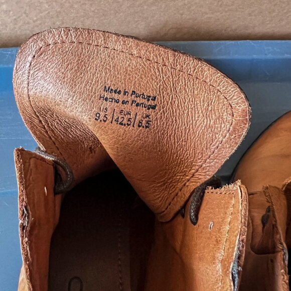 ALDO brand half-boots leather shoes XENOS Brown US Size 9 Made in Portugal - Picture 4 of 14